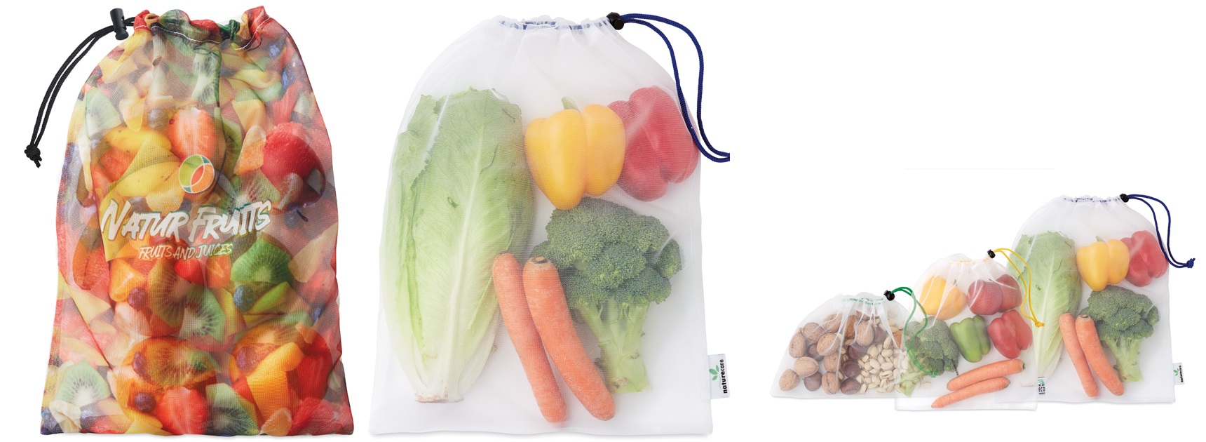 Bolsas para frutas verduras publicitarias