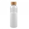Botella de cristal con funda de silicona personalizada