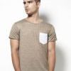 Camiseta hombre manga corta con bolsillo en pecho personalizable