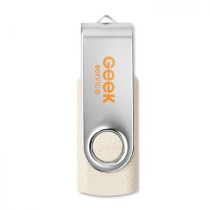 USB personalizable con clip metálico de 16GB