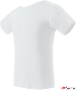 Camiseta hombre manga corta en blanco personalizable