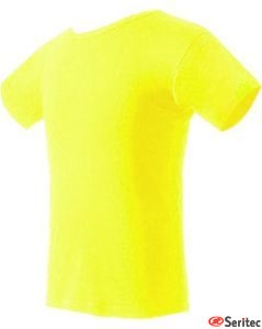 Camiseta hombre manga corta en varios colores fluor personalizable