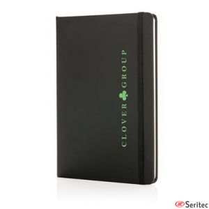 Cuaderno estándar A5 con tapa dura de PU personalizada