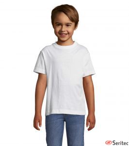 Camiseta niño cuello redondo personalizable