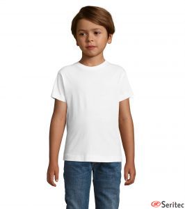 Camiseta nio BLANCA personalizada entallada corte FIT