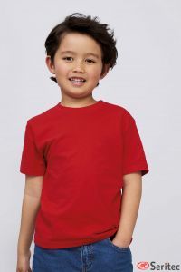 Camiseta de niño con cuello redondo personalizable