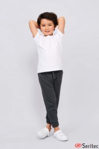 Pantalón jogging de niño corte ajustado personalizable