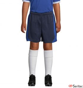 Pantalón corto de niño deporte deportivo contraste personalizado