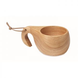Vaso de madera con cordn personalizado