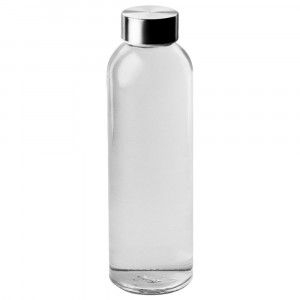 Botella de cristal con tapn de metlico 500 ml.