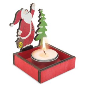 Porta velas con forma de Pap Noel personalizado