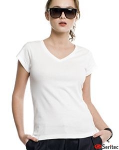 Camiseta mujer manga corta personalizable