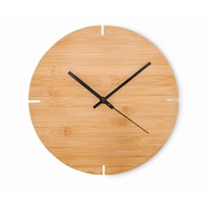 Reloj redondo pared de bamb personalizado