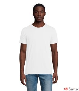 Camiseta blanca para hombre manga corta personalizada