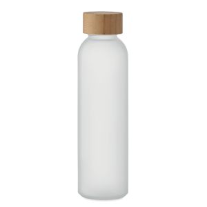 Botella vidrio esmerilado 500ml personalizable