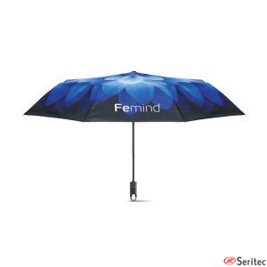Paraguas plegable a 3 tiempos personalizado.