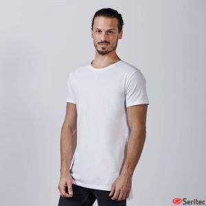 Camiseta blanco unisex personalizada manga corta