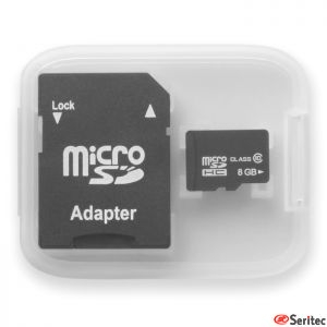 Tarjeta Micro SD 8GB publicitaria