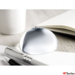 Semi esfera de cristal pisapapeles publicitario