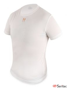 Camisetas dry & fresh blancas detalle España publicitarias