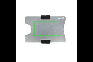 Cartera minimalista personalizada de aluminio RFID anti escáner