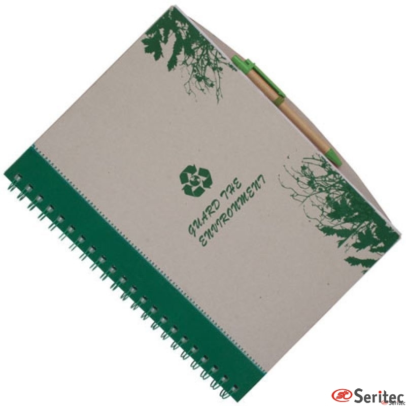 Cuaderno reciclado tamaño A4 personalizado