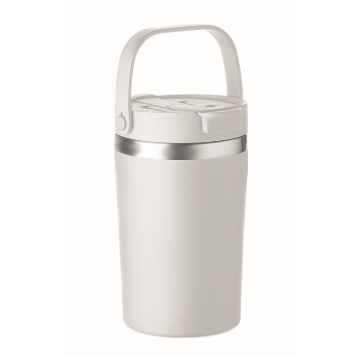 Vaso térmico reciclado con asa