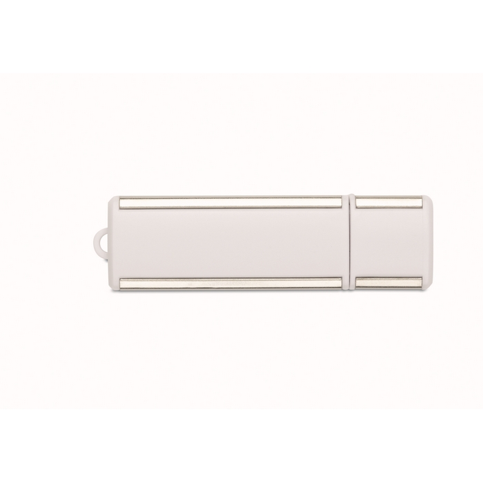 Unidad flash USB compacta con carcasa de ABS y marco metálico 1–64 GB