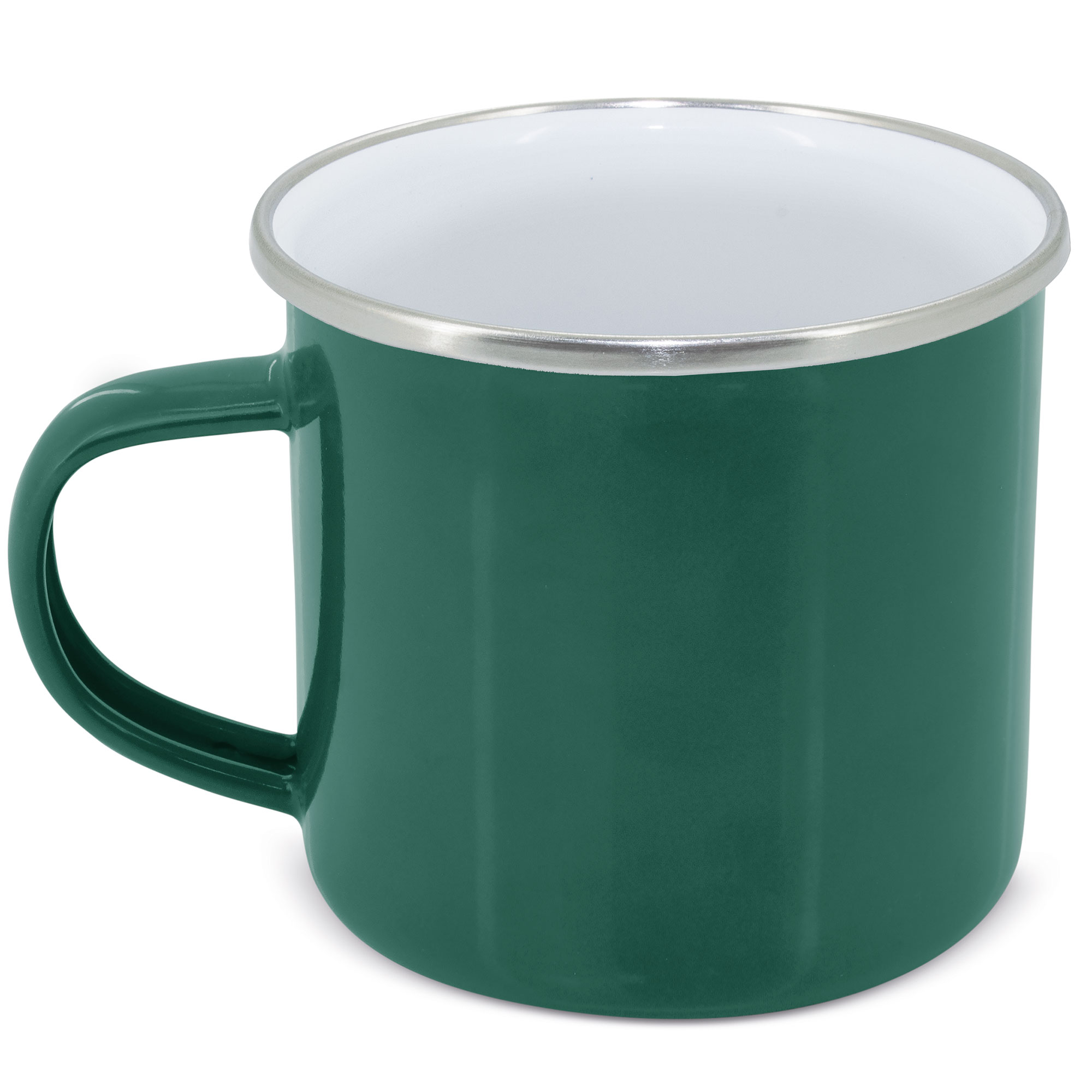 Taza Publicitaria Clásica con Borde Plateado.