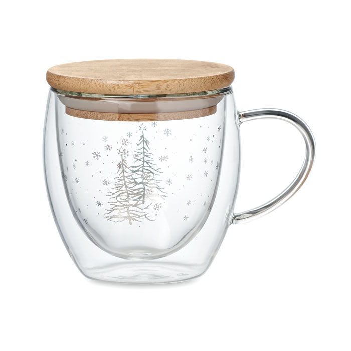 Taza navideño doble pared personalizada