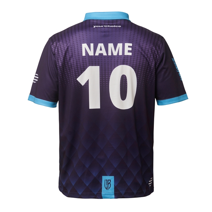 Polo Sublimado en Poliéster Piqué con Cuello y Puños Estampados