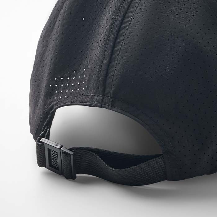 Gorra de altas prestaciones, transpirable y ultraligera de tejido taslan