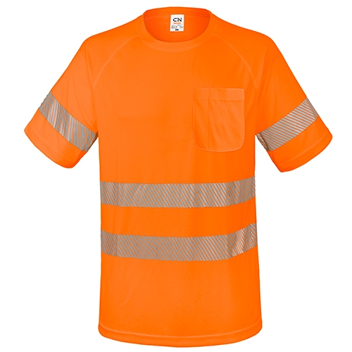 Camiseta alta visibilidad elástica