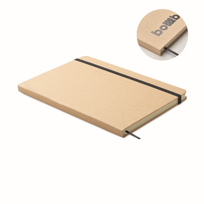 Libreta  A5 con tapa de cartón reciclado