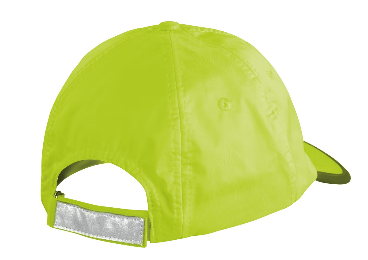 Gorra de poliéster con bordes reflectantes