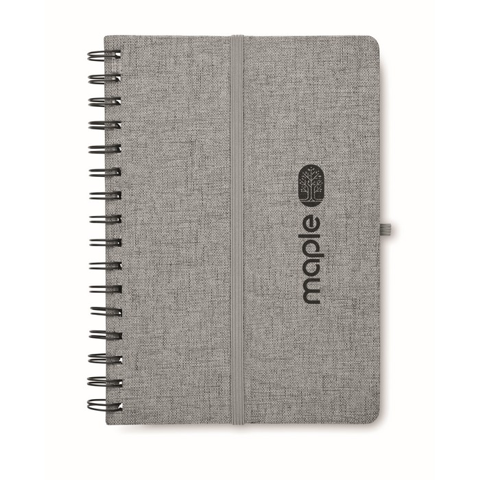 Libreta A5 con tapas con función soporte de móvil