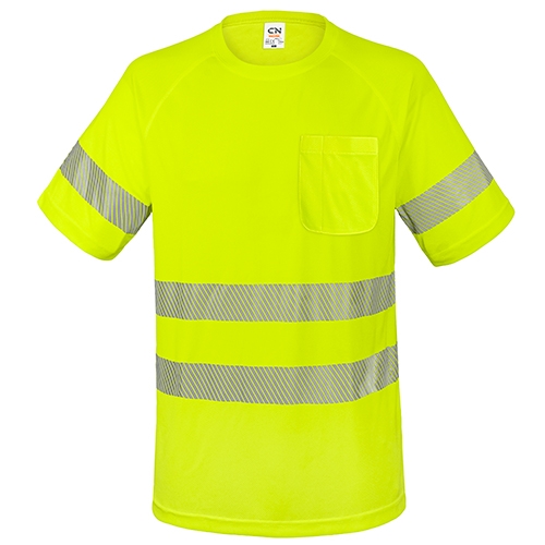 Camiseta alta visibilidad elástica