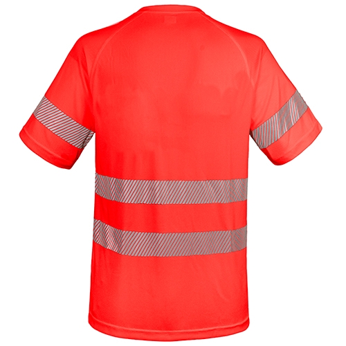 Camiseta alta visibilidad bicolor elástica
