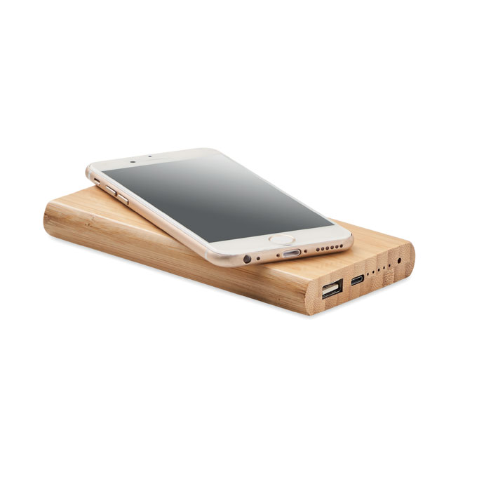 Batería externa de bambú 6000 mAh
