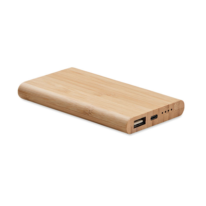 Batería externa de bambú 4000 mAh