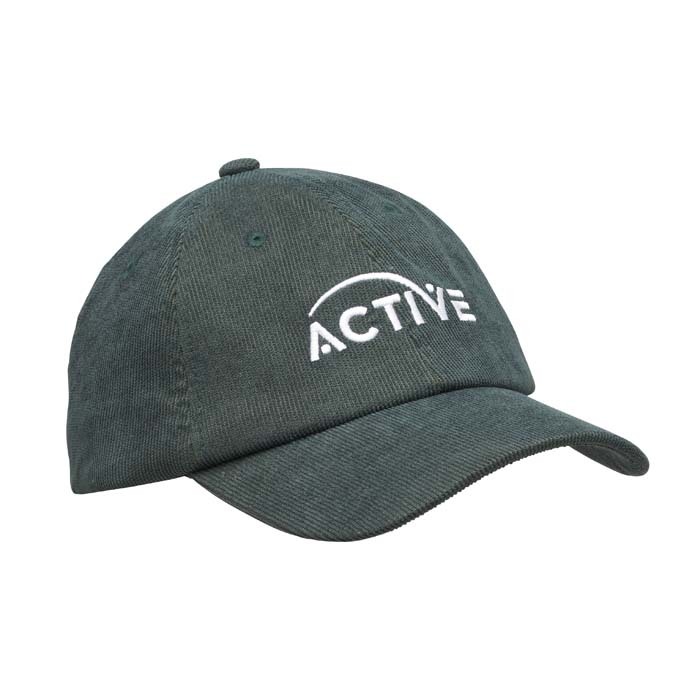 Gorra de beisbol 6 paneles de pana de algodón