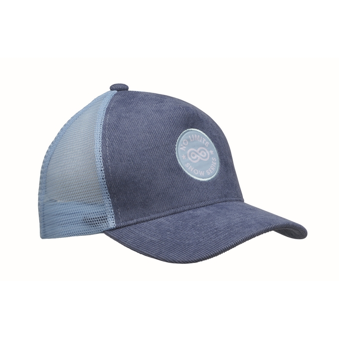 Gorra trucker de pana de 5 paneles