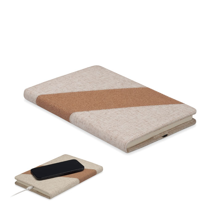 Libreta A5 con cargador 15 W