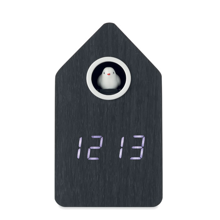 Reloj despertador de MDF 9,0 x 6,7 x 15,8cm