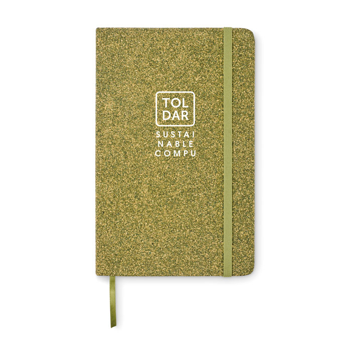 Cuaderno a5 ecológico con tapa rígida de papel reciclado