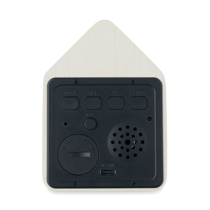 Reloj despertador de MDF