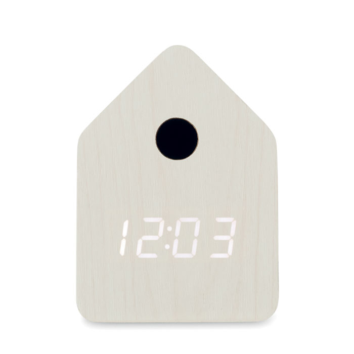 Reloj despertador de MDF