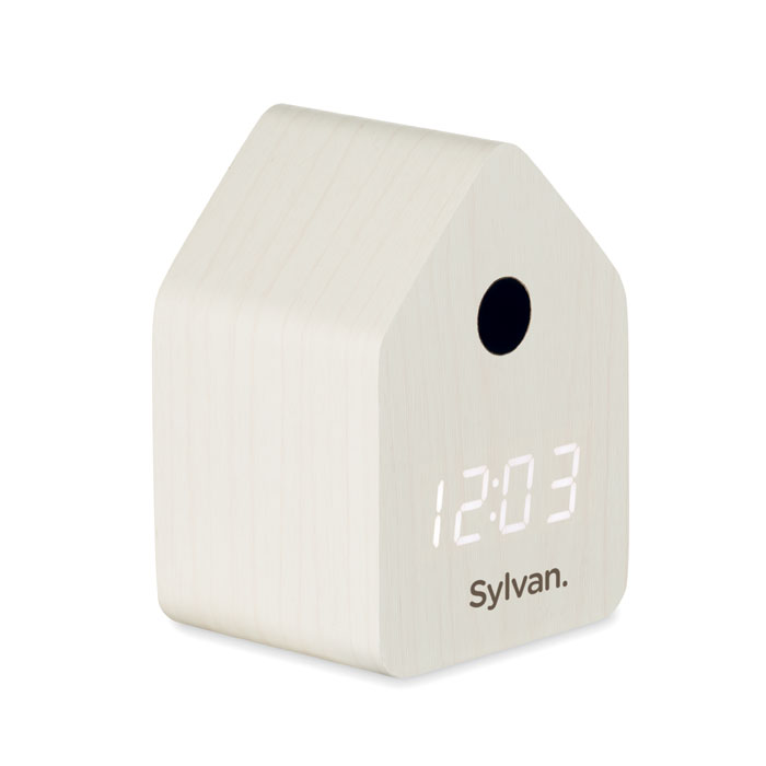 Reloj despertador de MDF