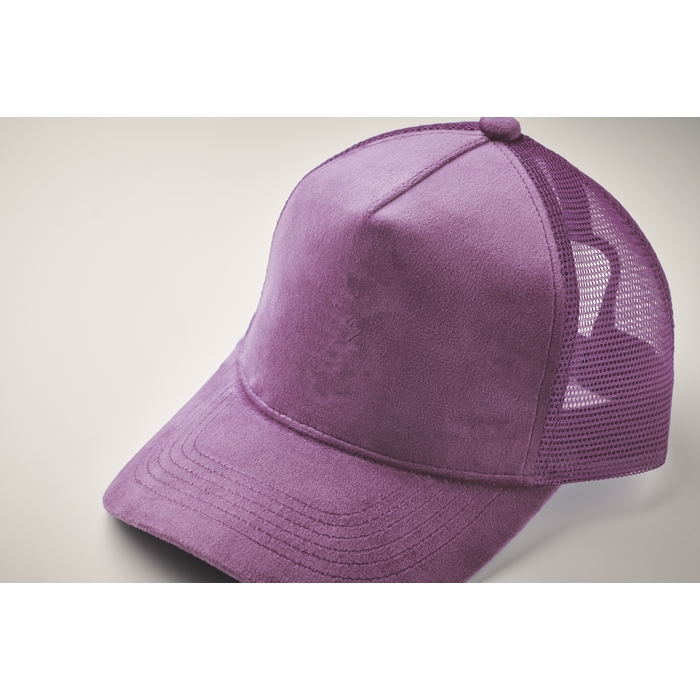 Gorra trucker terciopelo de 5 paneles