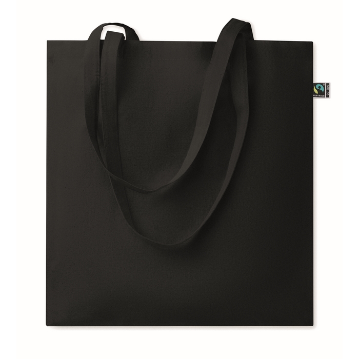 Bolsa de algodón fairtrade con asas largas